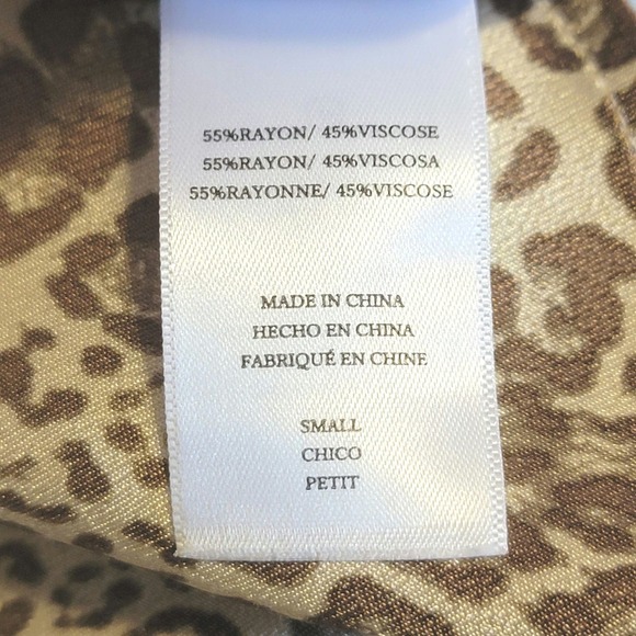 Rails Leopard Print Midi Skirt in Cream and Tan - Picture 12 of 15